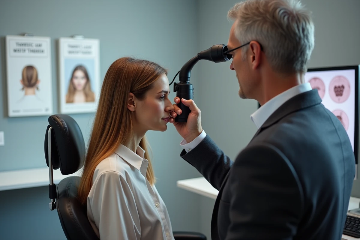 Consultation capillaire en Suisse avec analyse du cuir chevelu par trichoscope pour traitement par cellules souches
